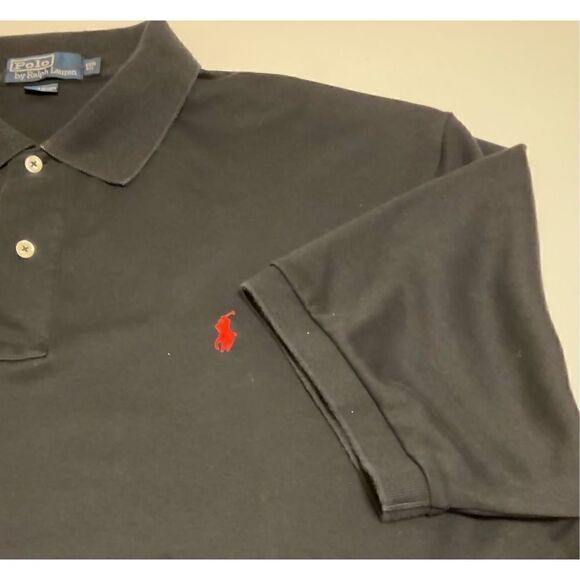Polo Ralph Lauren 100% Cotton Polo Shirt, Black. Size 1XB Big - Picture 12 of 15